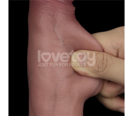 Dildo con Vibración Piel Deslizante Silicona Dual Layer 8.5