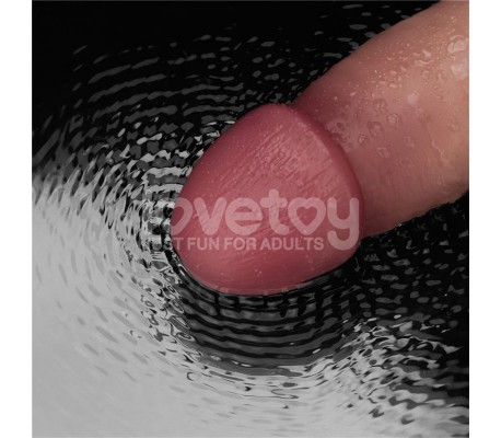 Dildo con Vibración Piel Deslizante Silicona Dual Layer 9