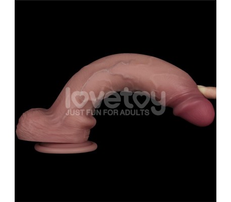 Dildo con Vibración Piel Deslizante Silicona Dual Layer 10