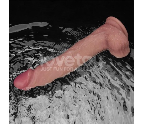Dildo con Vibración Piel Deslizante Silicona Dual Layer 10