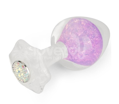 Gemoria Plug Anal de Silicona con Esfera de Cristal