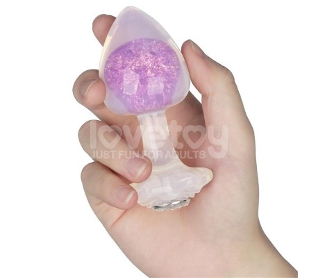 Gemoria Plug Anal de Silicona con Esfera de Cristal