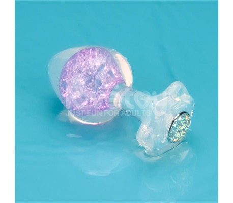 Gemoria Plug Anal de Silicona con Esfera de Cristal