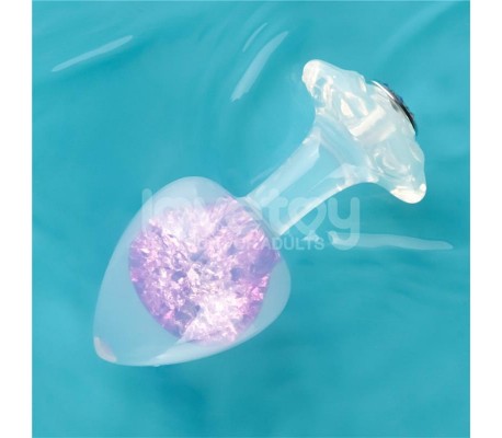 Gemoria Plug Anal de Silicona con Esfera de Cristal