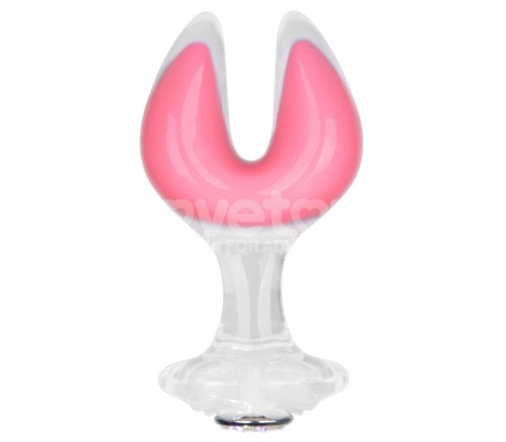 Gemoria Plug Anal Silicona Doble Punta Brilla en la Oscuridad
