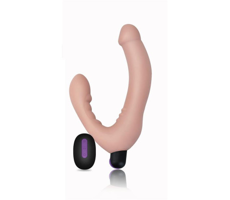 Doble Dildo Strapless Silicona USB