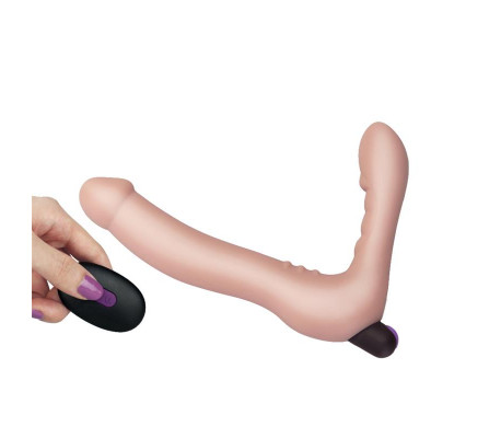 Doble Dildo Strapless Silicona USB