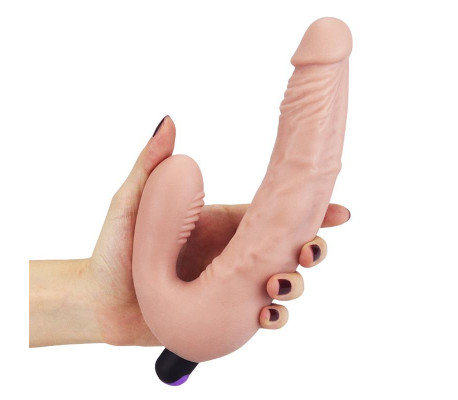 Doble Dildo Strapless Silicona USB