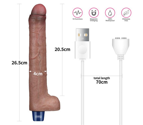Vibrador Realista 10.5 USB