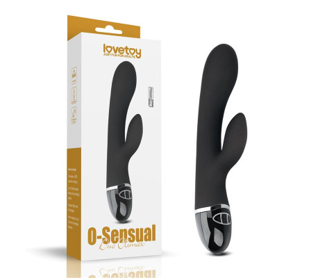 Vibrador O-Sensual Clit Duo Climax Negro