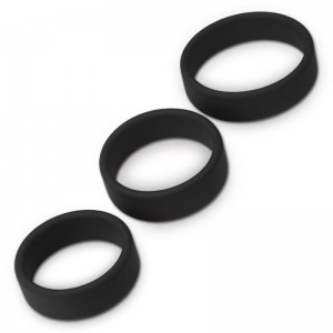 Pack de 3 Anillos para el Pene Power Ring Negro
