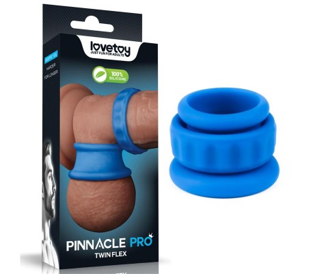 Pinnacle Pro Twin Flex Stretcher Anillo Doble para el Pene