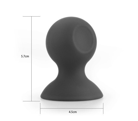 Succionadores de Pezones Silicona Negro