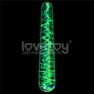 Dildo de Cristal que Brilla en la Oscuridad Dark Twilight Slim Fantasy