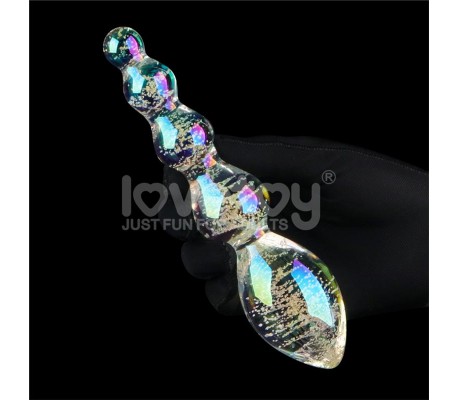 Dildo de Cristal que Brilla en la Oscuridad Dark Twilight Gleam Tantalizing Orbs