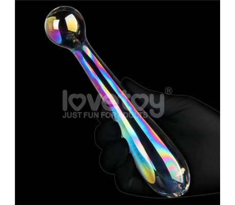 Dildo de Cristal que Brilla en la Oscuridad Twilight Gleam Alluring Arc