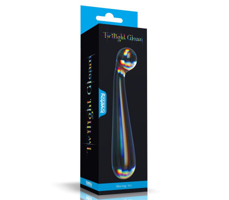 Dildo de Cristal que Brilla en la Oscuridad Twilight Gleam Alluring Arc