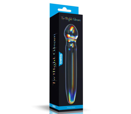 Dildo de Cristal que Brilla en la Oscuridad Twilight Gleam Prism Glass