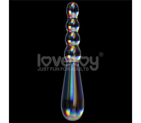 Dildo de Cristal que Brilla en la Oscuridad Twilight Gleam Rising Ripples