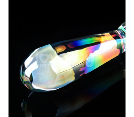 Dildo de Cristal que Brilla en la Oscuridad Twilight Gleam Rising Ripples