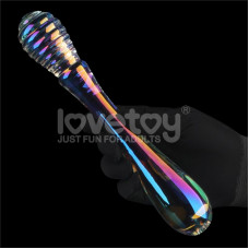 Dildo de Cristal que Brilla en la Oscuridad Twilight Gleam Twin Pleasures