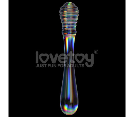 Dildo de Cristal que Brilla en la Oscuridad Twilight Gleam Twin Pleasures