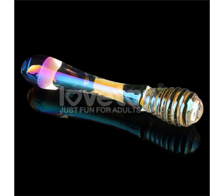 Dildo de Cristal que Brilla en la Oscuridad Twilight Gleam Twin Pleasures