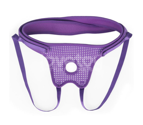 Arnés Easy Strap On Harness Polka Dots Púrpura