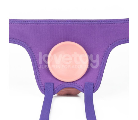 Arnés Easy Strap On Harness Polka Dots Púrpura