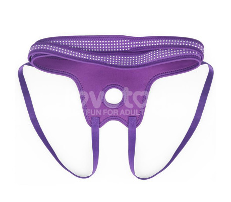 Arnés Easy Strap On Harness Polka Dots Púrpura