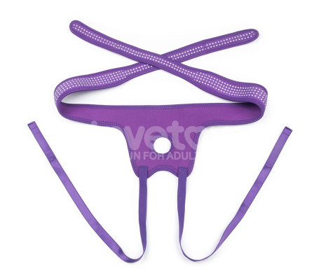 Arnés Easy Strap On Harness Polka Dots Púrpura
