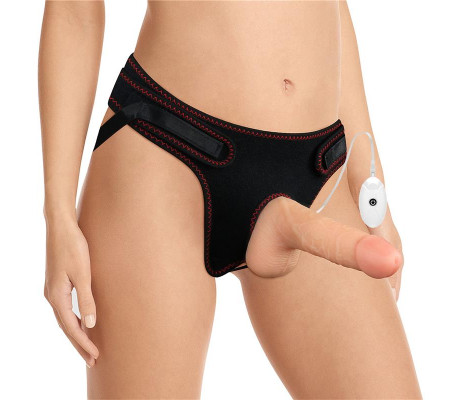 Arnés con Dildo con Vibración y Control Remoto 7.0