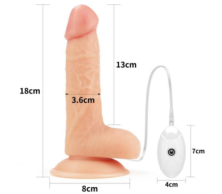 Arnés con Dildo con Vibración y Control Remoto 7.0