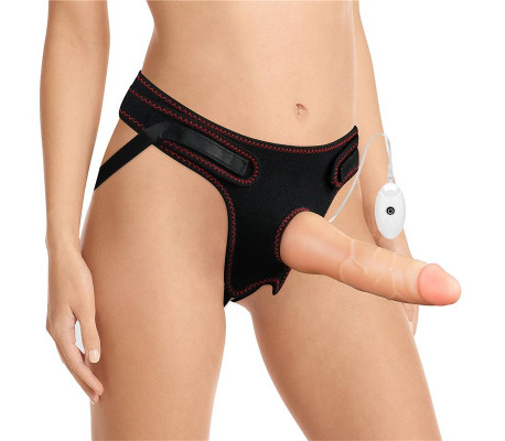 Arnés con Dildo con Vibración y Control Remoto 7.5