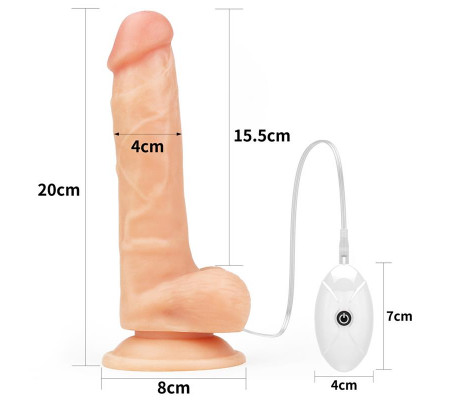 Arnés con Dildo con Vibración y Control Remoto 7.5
