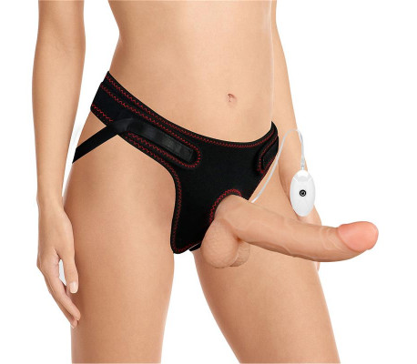 Arnés con Dildo con Vibración y Control Remoto 8.5