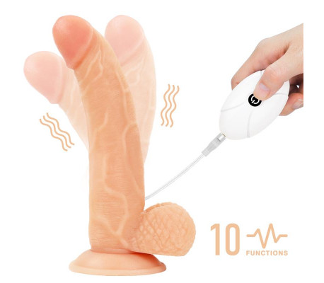 Arnés con Dildo con Vibración y Control Remoto 8.5