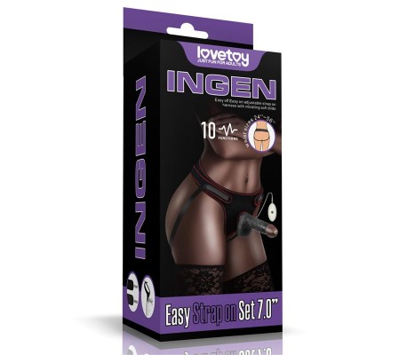 Arnés Ajustable con Dildo 10 Funciones 7.0