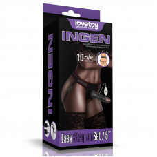 Arnés Ajustable con Dildo 10 Vibraciones 7.5
