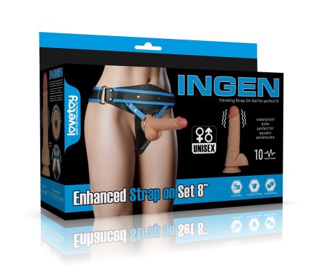 Arnés con Dildo con Vibración 8