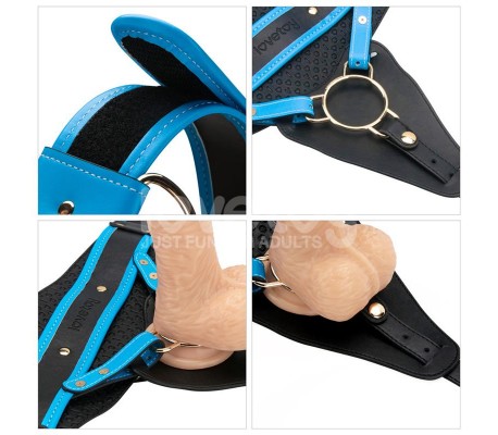 Arnés con Dildo con Vibración 8.5