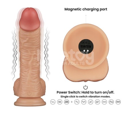 Arnés con Dildo con Vibración 8.5