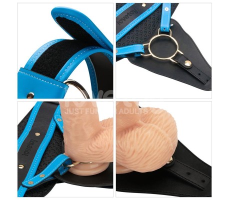 Arnés con Dildo con Vibración 9.5