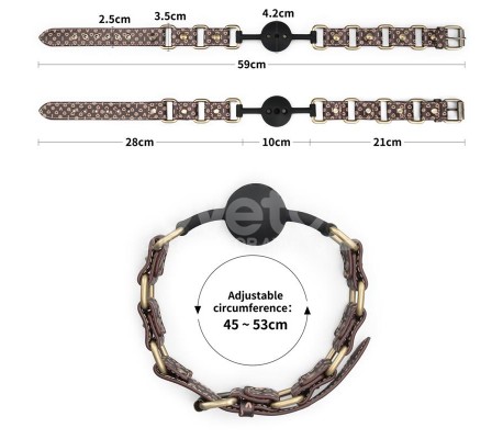 Rebellion Reign Mordaza de Bola de Silicona Transpirable