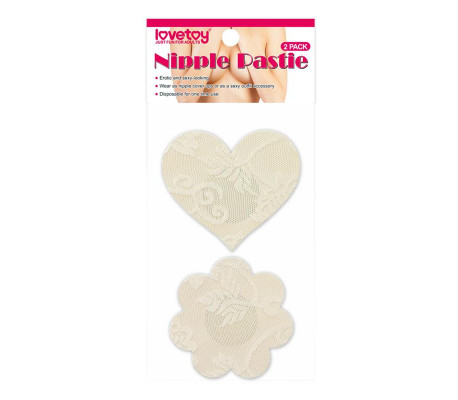 Pack Pezoneras Flor y Corazón Beige