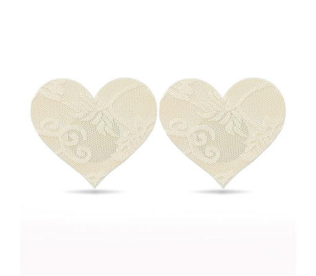 Pack Pezoneras Flor y Corazón Beige