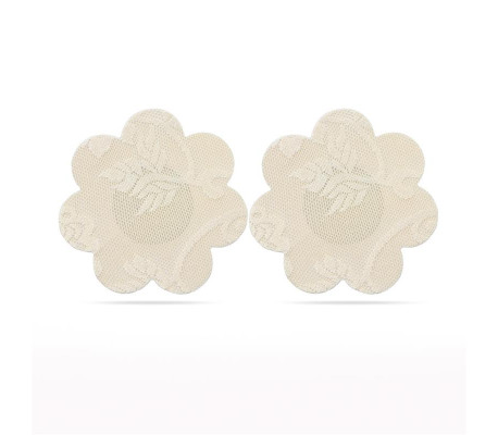 Pack Pezoneras Flor y Corazón Beige