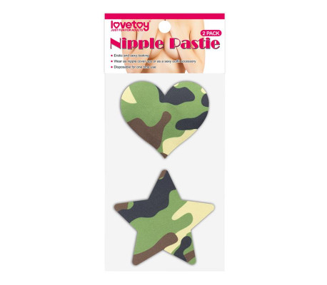 Pack Pezoneras Estrella y Corazón Camuflaje