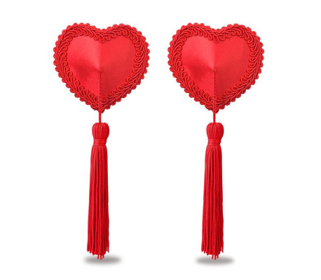 Pezoneras Reutilizables Corazón Rojo