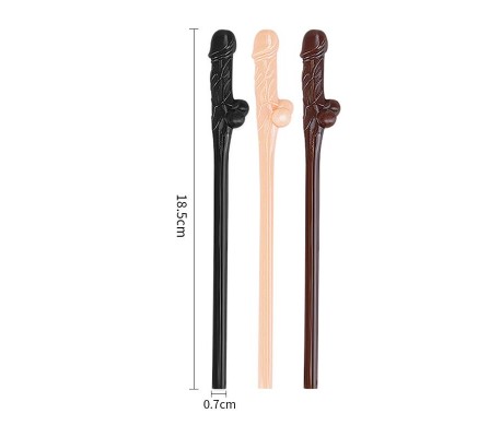 Pajitas de Pene Pack de 9